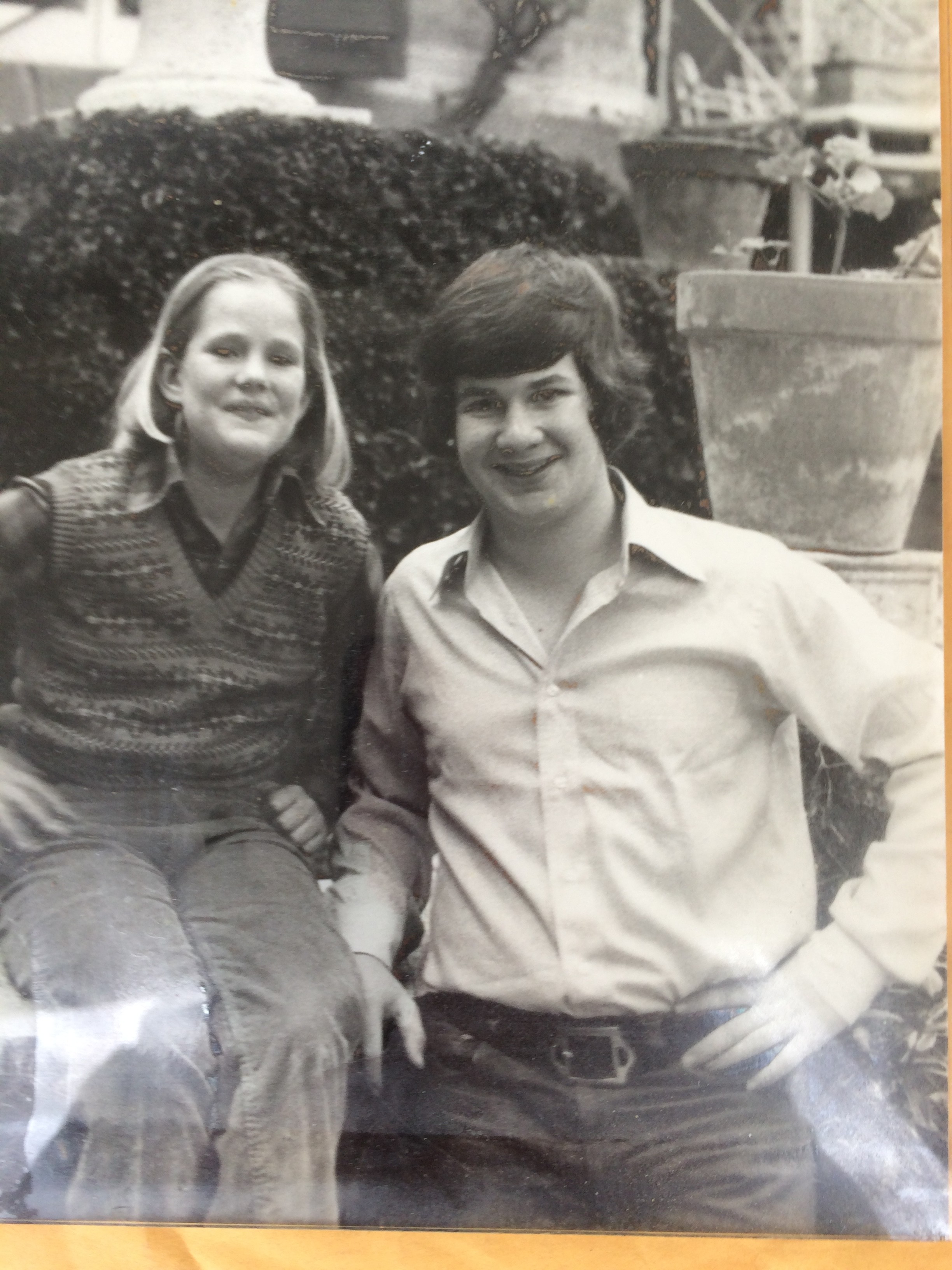 Justin with his sister Helena in Rome, circa 1979